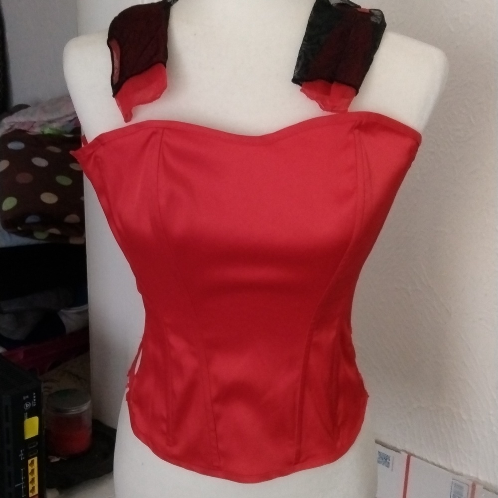 Charlotte Russe corset with gloves